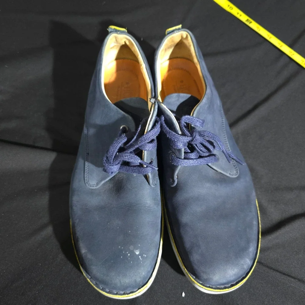 Samuel Hubbard Hubbard Free Mens 12 Navy Blue Leather Vibram Oxford M1100-016